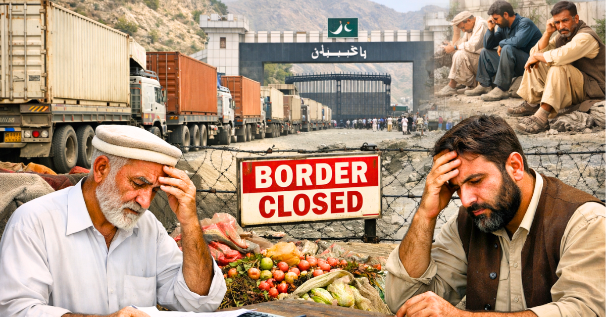 خیبر پختونخوا کے تاجروں نے پاکستان اور افغانستان کے درمیان سرحد بندش سے ہونے والے اربوں روپے کے نقصان پر تشویش کا اظہار کیا، برآمدات اور روزگار شدید متاثر ہوئے تین ماہ سے زائد سرحدی بندش کی وجہ سے KP میں تجارتی سرگرمیاں رک گئیں، تاجروں اور صنعتکاروں کو مالی نقصان اور روزگار کے خطرات کا سامنا ہے KP تاجروں کی وارننگ: سرحد بند رہنے سے برآمدات، کسٹمز محصولات اور مارکیٹ کی حالت متاثر ہو رہی ہے، فوری حل کی ضرورت ہے