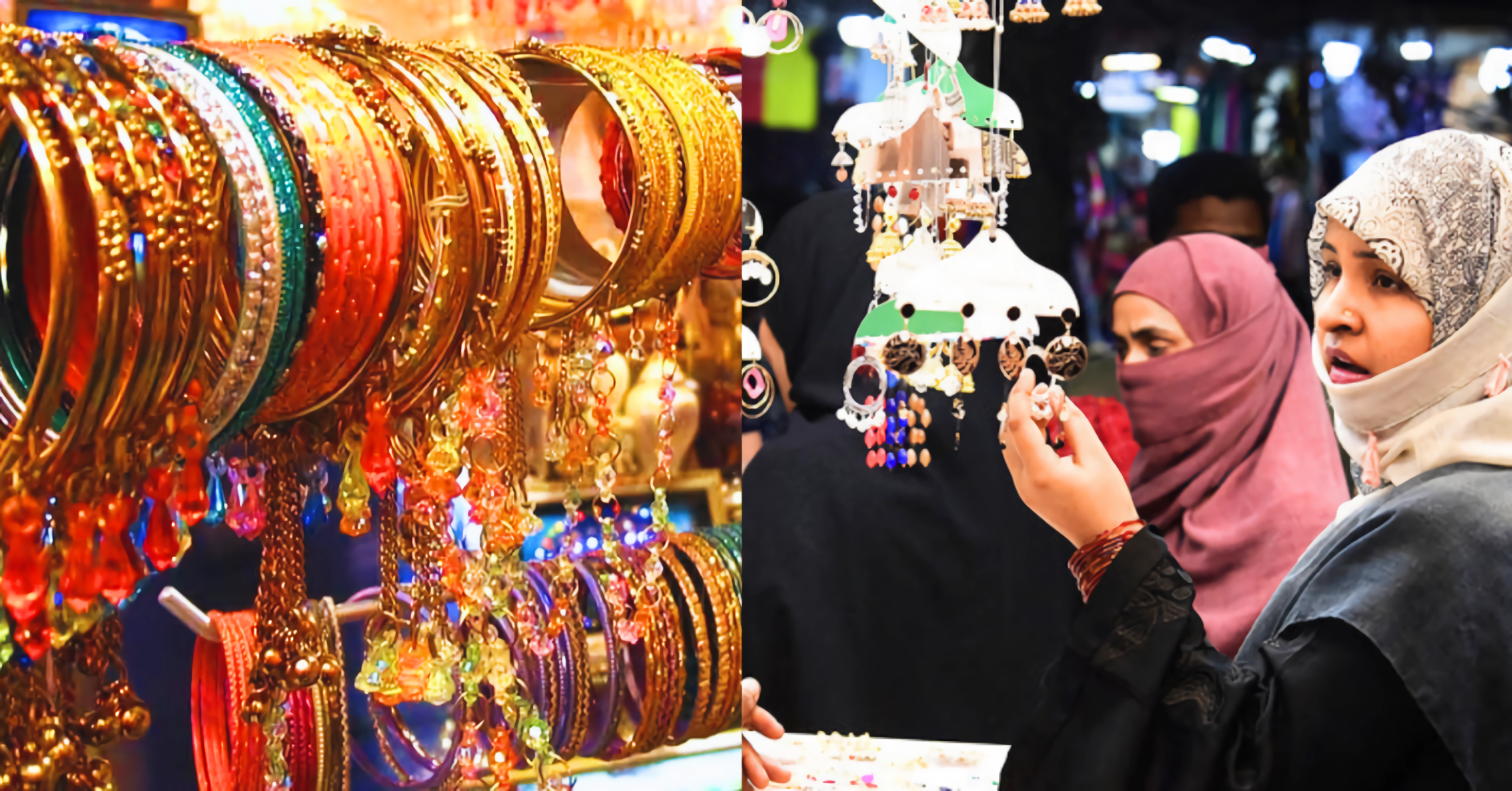 کراچی میں عید کی خریداری کا جوش عروج پر ہے خواتین خاص طور پر کشمیری چوڑیوں اور بہتی ہوئی قفطان کی خریداری میں دلچسپی لے رہی ہیں مارکیٹ میں کٹ دانا کشیدہ کاری والے کپڑوں کا بھی رجحان بڑھا ہے افطار اور تراویح کے بعد بازاروں میں رش دیکھنے کو ملتا ہے مرد بھی اپنی پسند کے کپڑوں کے لیے بازاروں کا رخ کرتے ہیں سڑک کنارے اسٹالز میں بچوں کے لیے تفریحی سامان اور کھانے پینے کی چیزیں دستیاب ہیں مالز میں کم رش جبکہ بڑی برانڈز کی دکانیں لوگوں کو صرف کھڑکی دیکھنے کی دعوت دیتی ہیں ٹریفک پولیس اور سندھ پولیس کی موجودگی سے خریداری محفوظ اور آسان ہے عید 2026 میں کراچی کے مشہور بازاروں میں کشمیری چوڑیاں اور بہتی ہوئی قفطان سب کی توجہ کا مرکز ہیں چوڑیاں سونے اور چاندی کے رنگ میں دستیاب ہیں جبکہ قفطان اور کٹ دانا کشیدہ کاری والے کپڑوں کی قیمت زیادہ ہے افطار کے بعد مارکیٹ میں خریداری کا جوش بڑھ جاتا ہے سڑک کنارے اسٹالز اور مالز دونوں میں لوگ خریداری کرتے ہیں ٹریفک کنٹرول اور پولیس کی نگرانی سے خریداری محفوظ اور آسان بنی ہوئی ہے کشمیری چوڑیاں اور قفطان اس عید کراچی کی خواتین کی پسند بن چکے ہیں چوڑیاں نیپال سے آئی ہیں اور سوشل میڈیا کے ذریعے مقبول ہوئیں بازاروں میں خریداری کا جوش افطار اور تراویح کے بعد عروج پر پہنچتا ہے مرد بھی بازاروں میں کپڑوں کی خریداری کرتے ہیں سڑک کنارے اسٹالز میں بچوں کے لیے تفریحی اور کھانے پینے کی چیزیں دستیاب ہیں مالز میں بھی لوگ آرام اور کھڑکی دیکھنے کے لیے جاتے ہیں ٹریفک پولیس اور سندھ پولیس کی موجودگی سے خریداری محفوظ رہتی ہے